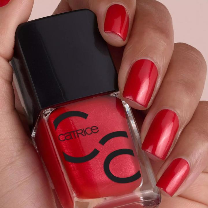 Actual product image Catrice Iconails (166 Say It In Red, Gel-Effect Nail Polish)