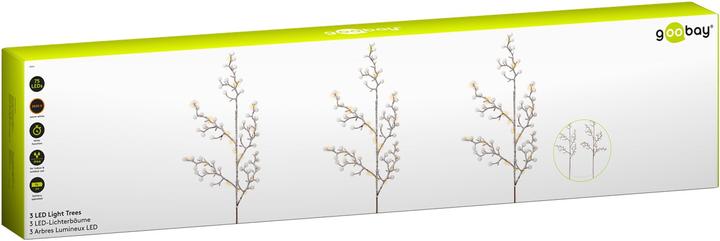 Produktbild Goobay 3er-Set Lichterbäume mit 75 LEDs