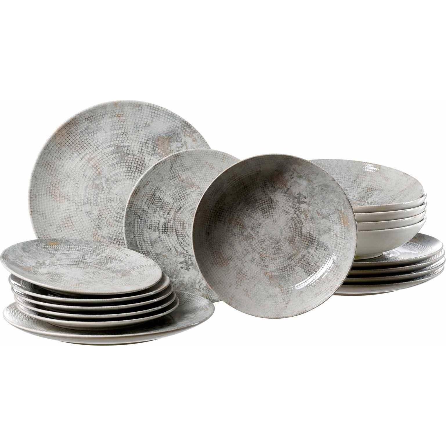 Ritzenhoff & Breker, Geschirrset, Cecina Teller-Set (18 Stück)