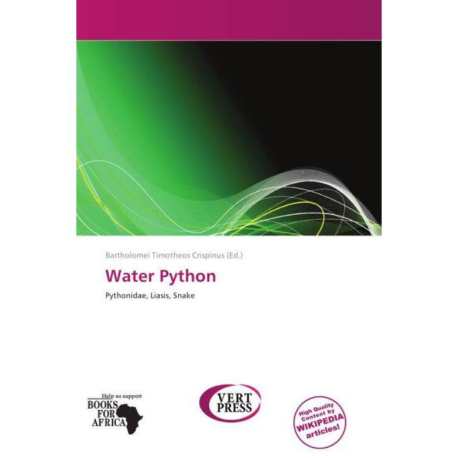 Water Python, Fachbücher