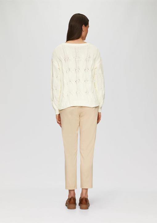 Actual product image S.Oliver Strickpullover Weicher Strickpullover mit Zopfmuster (36)