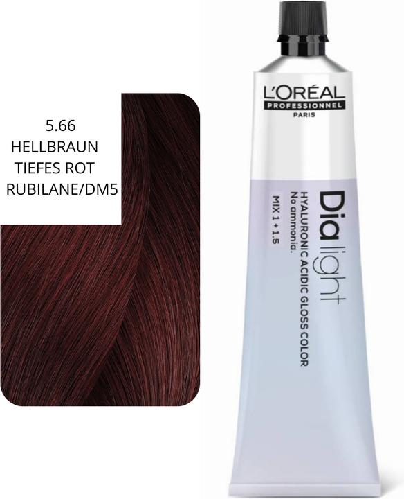 Image du produit L'Oréal Professionnel L'Oral Professionnel Dialight 566 Light Brown Deep Red Rubilane 60ml (5.66)