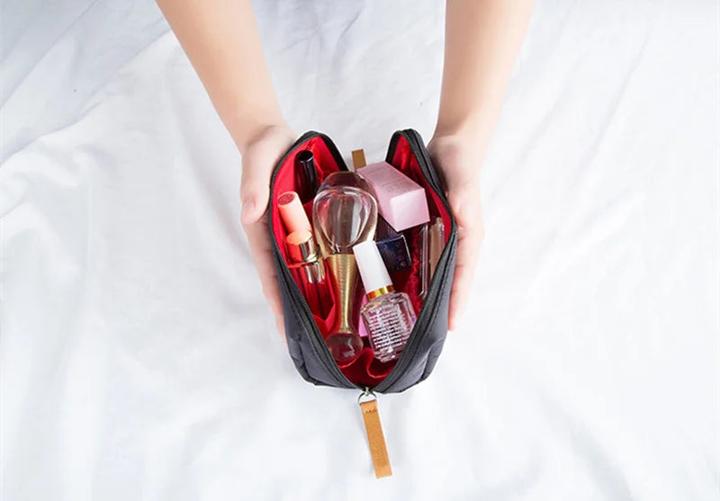 Actual product image Only-Bags.Store Cosmetic bag Simple single colour cosmetic bag Pouch Toiletry bag Waterproof make up