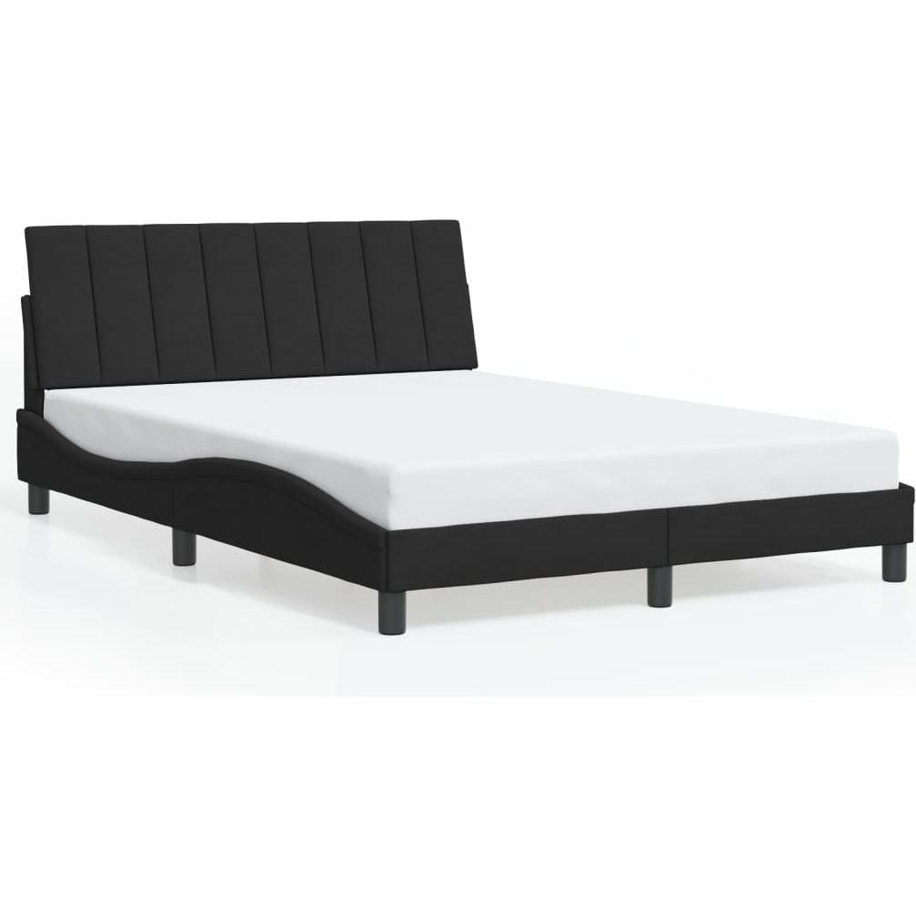 VidaXL, Bett, Bettgestell mit Kopfteil Samt (180 x 200 cm)