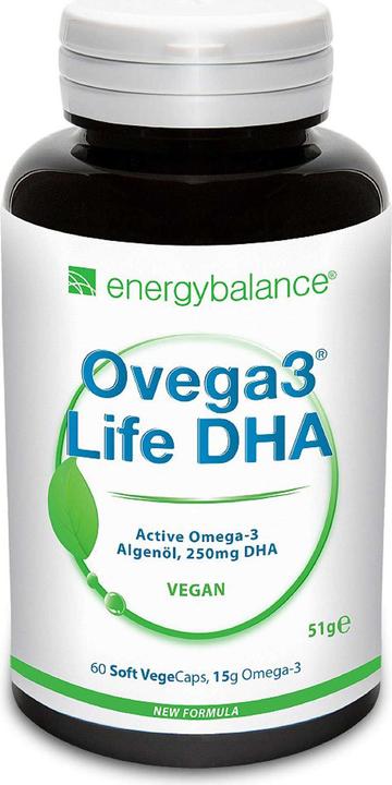 Produktbild Energybalance Ovega3 life DHA Algenöl Kapseln (60 Stück, Kapseln, 51 g)