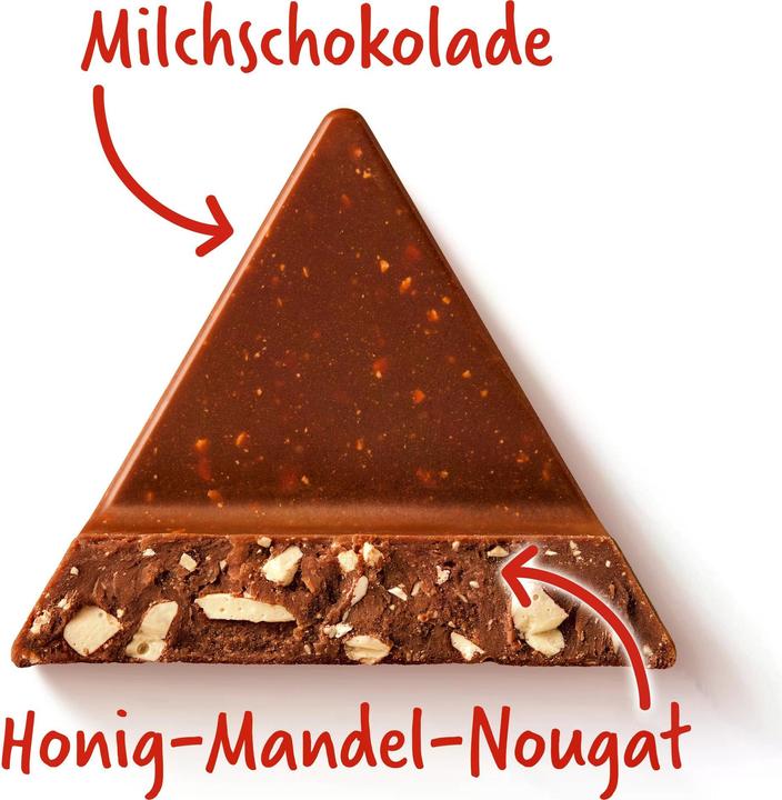Actual product image Toblerone Milk chocolate with nougat (500 g)