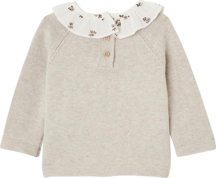Immagine prodotto Vertbaudet Baby Pullover mit geblümtem Kragen (74)