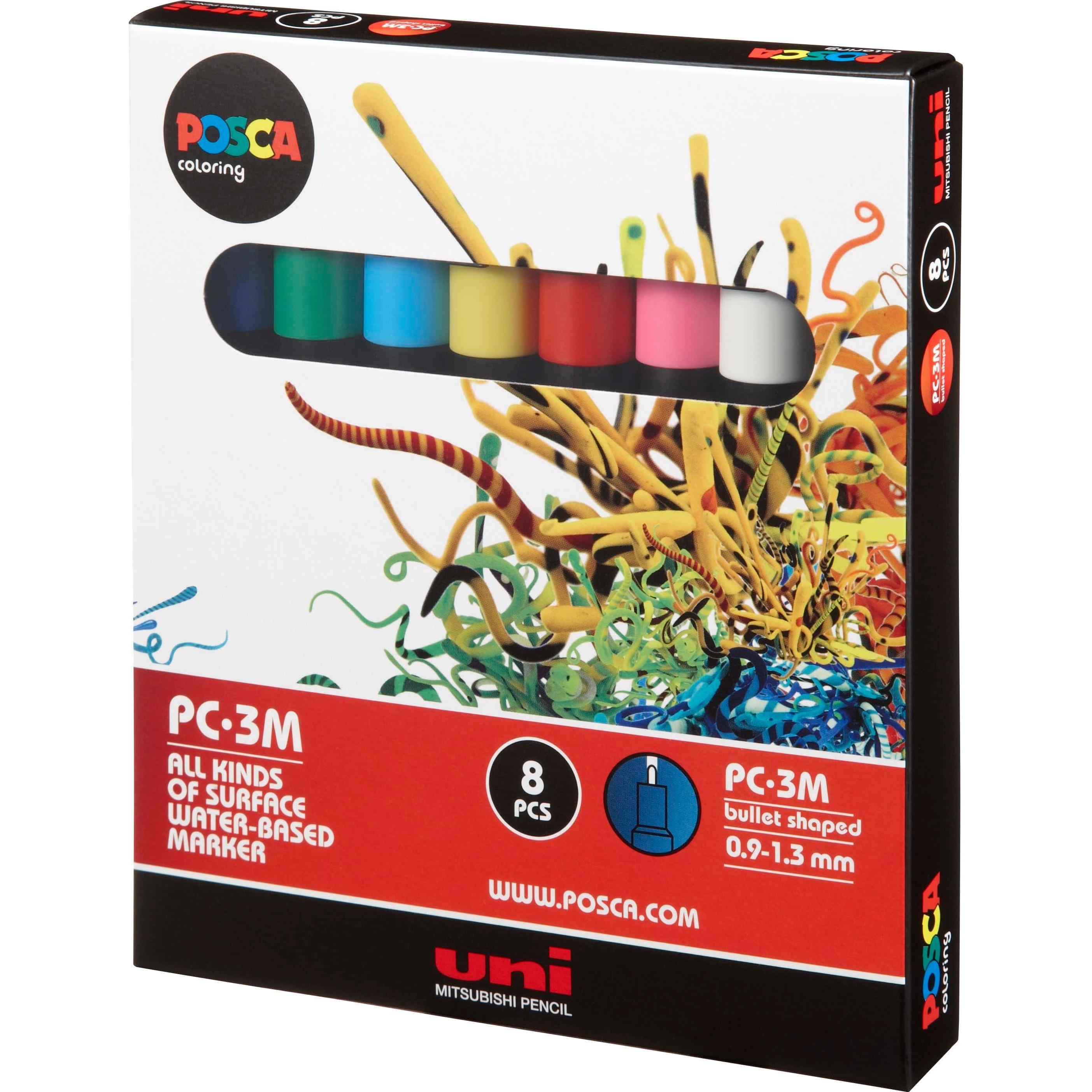 Thumbnail - Posca, Marker, Marker PC-3M Rundspitze (Multicolor, 1.30 mm, 8 x)