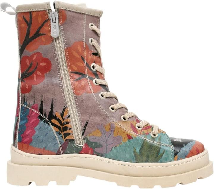 Actual product image Dogo Vegan Leather Multicolor Zip Boots (36)