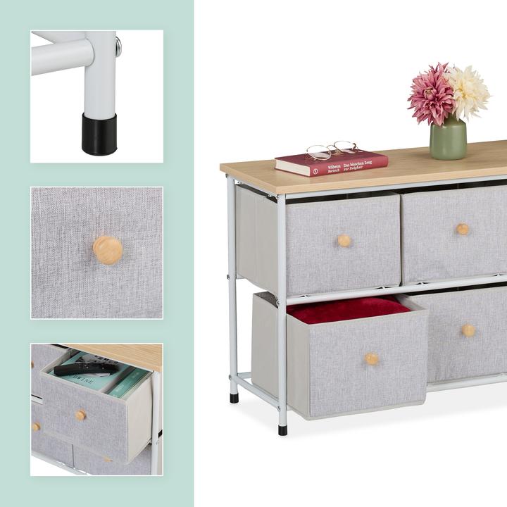 Image du produit Relaxdays Sideboard (87 x 32 x 51 cm)