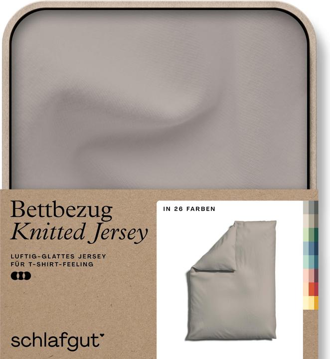 Image du produit schlafgut Knitted Jersey (Housse de couette, 155 x 220 cm)