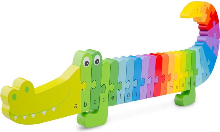 Actual product image New Classic Toys Alphabet Puzzle - Crocodile (26 pieces)