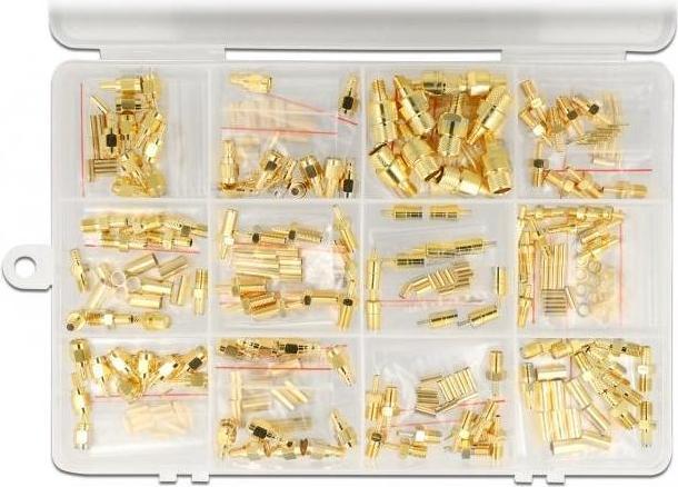 Image du produit Delock Boîte de sertissage 120 pièces 50 ohms avec connecteurs SMA, SMB et RP-SMA