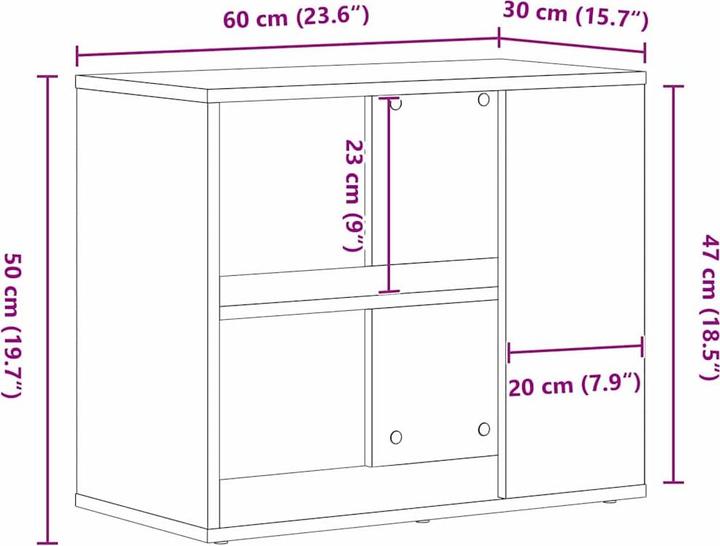 Image du produit vidaXL Sideboard-Möbel (30 x 30 x 50 cm)