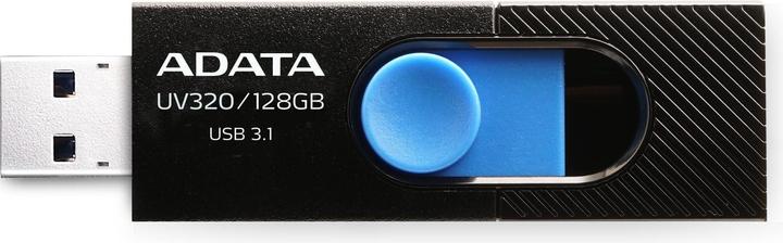 Image du produit Adata Clé USB 3.1 UV320 128GB Noir/Bleu (128 Go, USB-A)