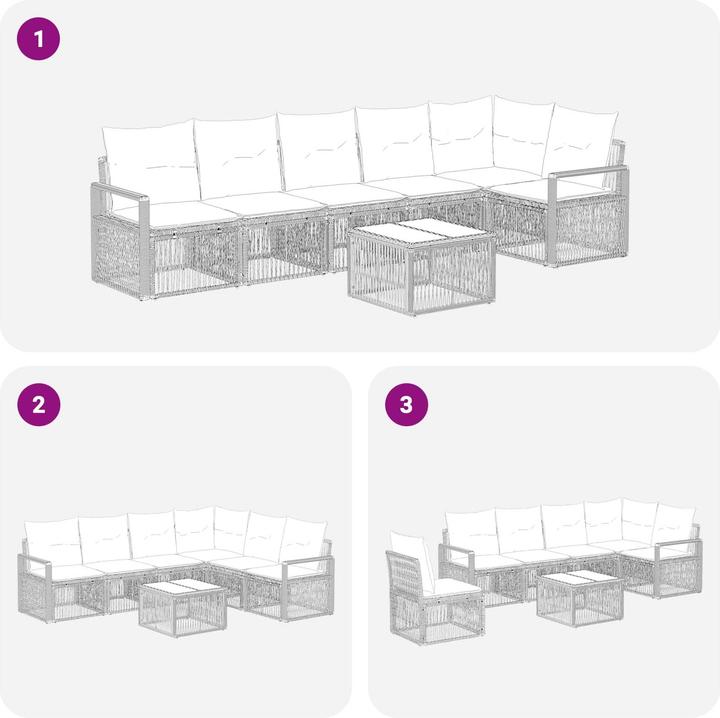 Produktbild vidaXL Garten-Sofa