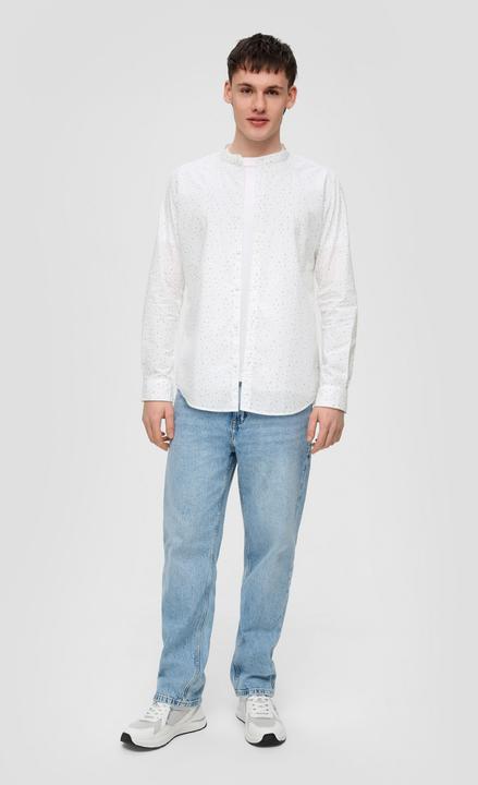 Produktbild s.Oliver Hemd Baumwollhemd mit All-over-Print (L)