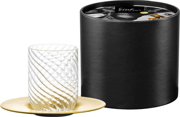 Image du produit Eisch Twist Cappuccinoglas mit Untertasse (270 ml, 1 x)
