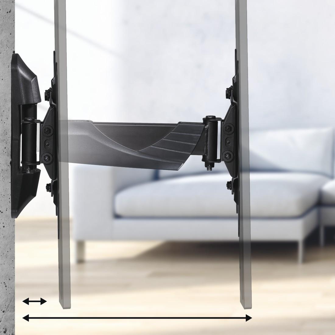Thumbnail - Hama TV-Wandhalterung, schwenkbar, neigbar, 122 cm (48") bis 35 kg (Wand, 48", 35 kg), TV Wandhalterung, Schwarz