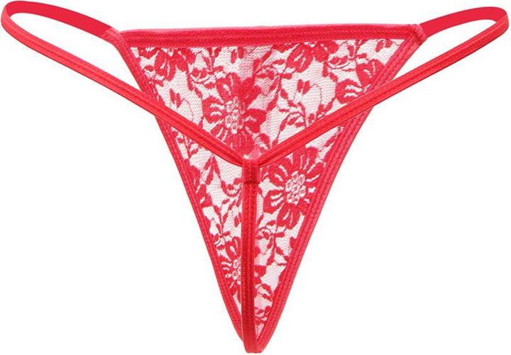 Actual product image Christine Le Duc 2-pack Lace Thongs - Red (M, S)