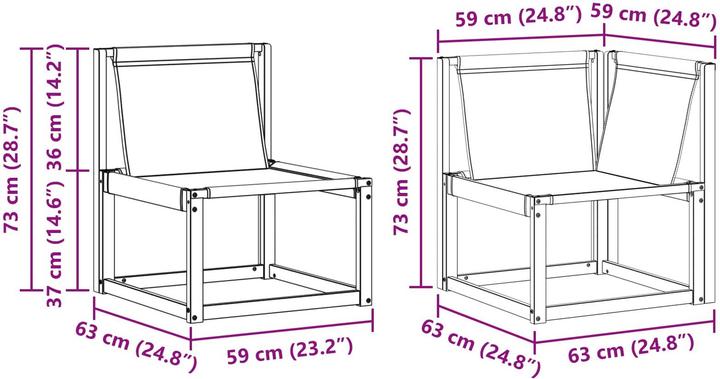 Produktbild vidaXL Outdoor-Sofagarnitur