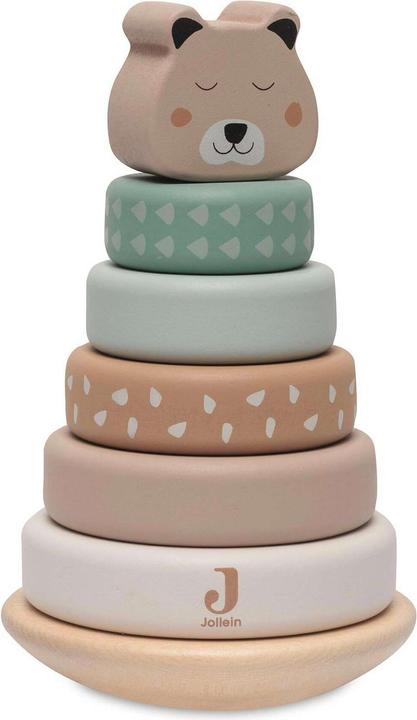 Actual product image Jollein Stacking tower with rings Jungle Jambo