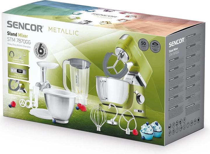 Image du produit Sencor STM 7870GG grün / Küchenmaschine / 4,5 L / 1000W (1000 W, 4.50 l)