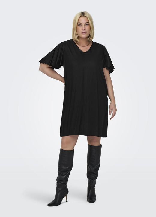 Produktbild Only Curvy V-Ausschnitt Kleid mit kurzen Ärmeln (44)