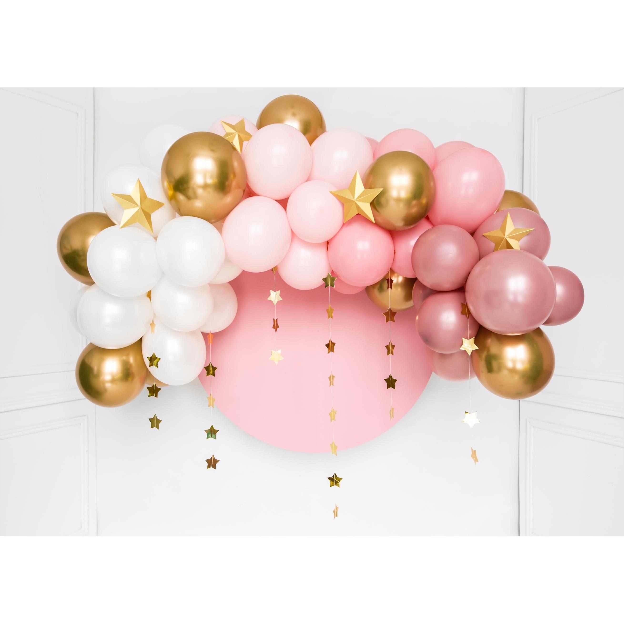 Thumbnail - Partydeco Bogen aus Luftballons in Rosa und Gold