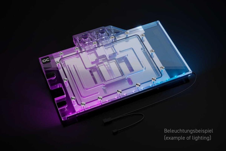 Produktbild Alphacool WAK Eisblock Aurora Geforce RTX 4070 TI ROG Strix mit Backplate