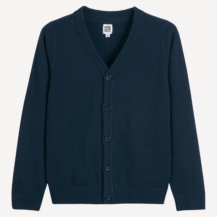 Actual product image La Redoute Collections Feinstrickjacke mit V-Ausschnitt (116)