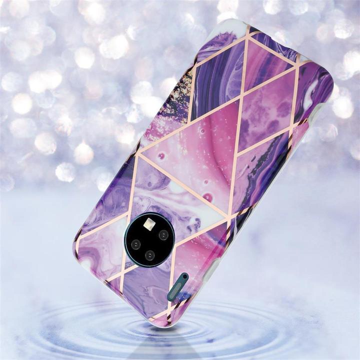 Image du produit Cadorabo Couverture IMD TPU Marbre coloré (Mate 30)