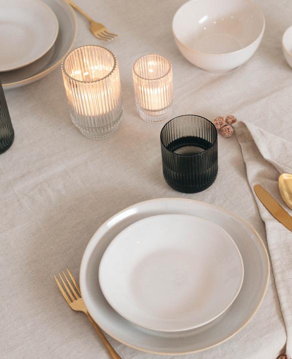 Image du produit Esmée Bougie chauffe-plat en verre avec rainures