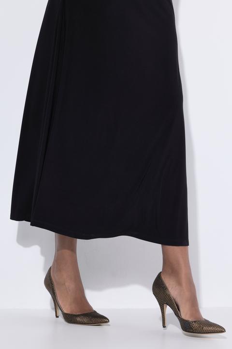 Immagine prodotto Ulla Popken Maxi abito dal taglio smanicato con glitter, ricami e scollo a V (54)