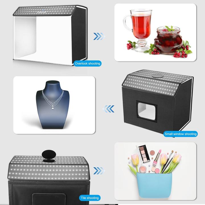 Actual product image Puluz Upgrade Fotobox 60x40cm mit dimmbaren LEDs (Light modifiers)