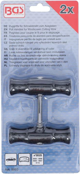 Actual product image BGS Pull Handles for Windscreen Cutting Wire 2 pcs. (Door handle)