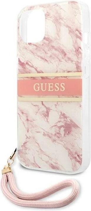 Produktbild Guess Hard Cover Marble Stripe with Strap (Apple iPhone 13 mini)