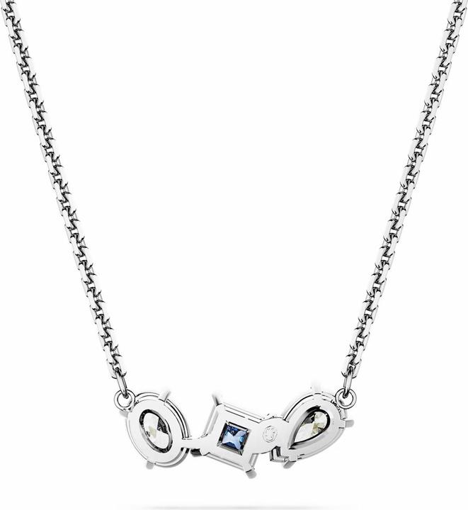 Produktbild Swarovski Mesmera Halskette Verschiedene Schliffe Blau (Swarovski Metall, 38 cm)