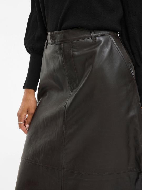 Produktbild Vila VILADA Leder Midirock (40)