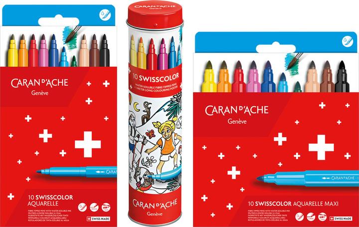 Immagine prodotto Caran d'Ache Swisscolor Maxi Fasermaler Kartonschachtel (10 x)