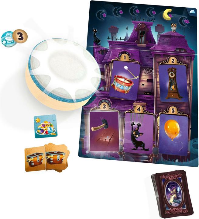 Image du produit Libellud LIBD0018 - Mysterium Kids : Le trésor du capitaine Bouh, dès 6 ans (édition FR) (Allemand, 2 - 6 Joueur)