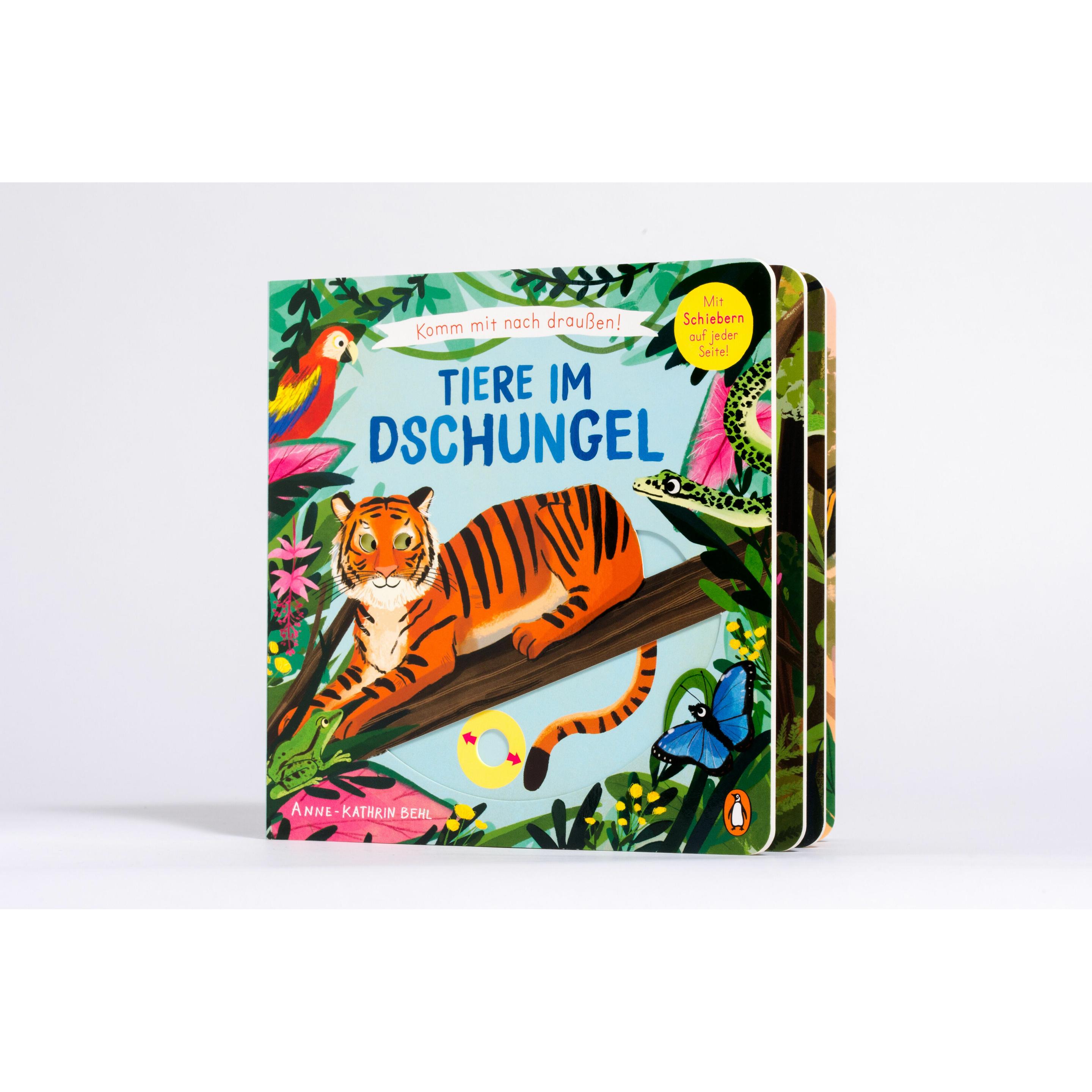 Thumbnail - Penguin Random House, Babybücher, Komm mit nach draussen! - Tiere im Dschu (Deutsch)