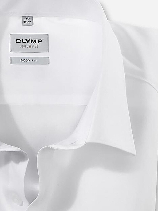 Produktbild Olymp Hemd Level Five, body fit weiss 1/1, Gr.43, Armlänge 69cm (43)