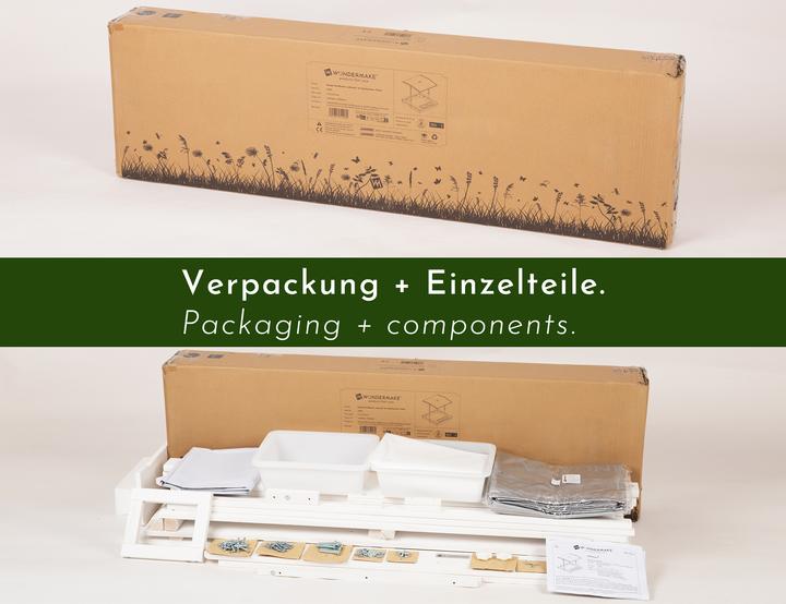 Actual product image Wondermake Design-Sandkasten "solarca2" mit Spielwannen u. Abdeckung, Fichte