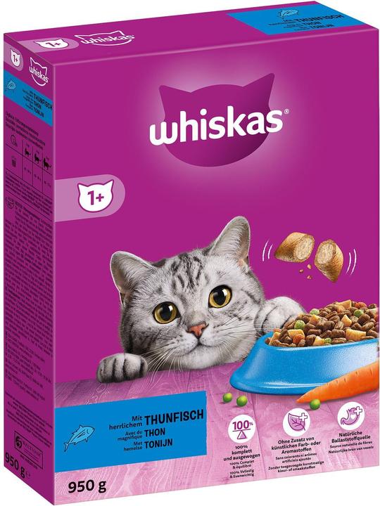 Actual product image Whiskas Dry Food Adult Tuna, 950 g (Adult, 1 pcs., 950 g)