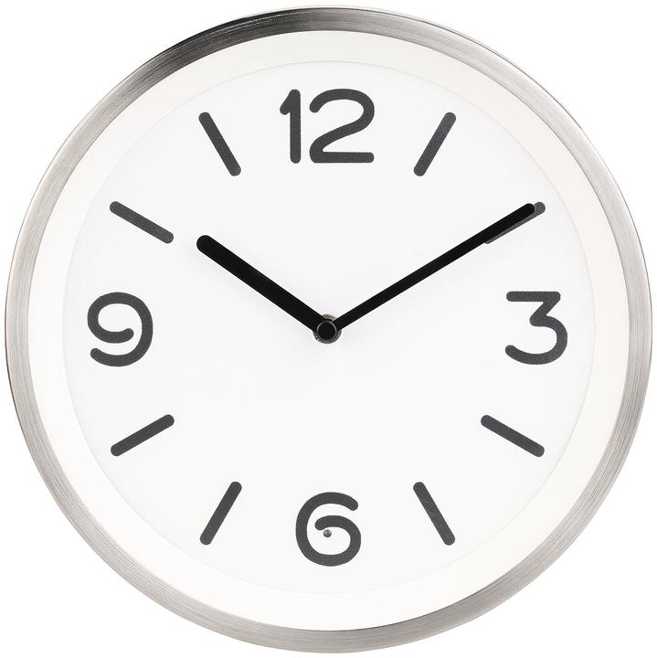 Immagine prodotto St. Leonhard Orologio da parete al quarzo in acciaio inossidabile con illuminazione del quadrante e sensore di (25.30 cm)
