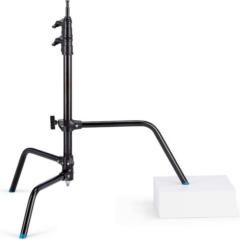 Avenger C-Stand 18, acciaio, nero, con gamba di livellamento (175 cm, 8 kg), Treppiede per lampade + flash, Nero