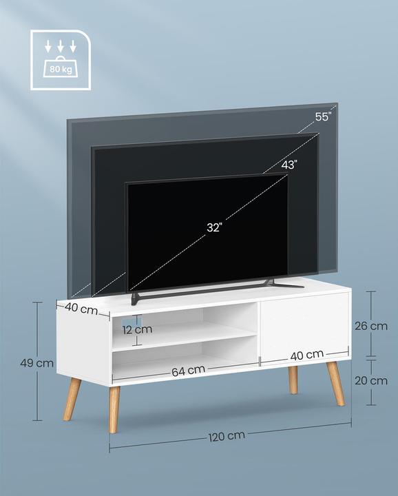 Produktbild Vasagle Bianca (110 x 40 x 49 cm)