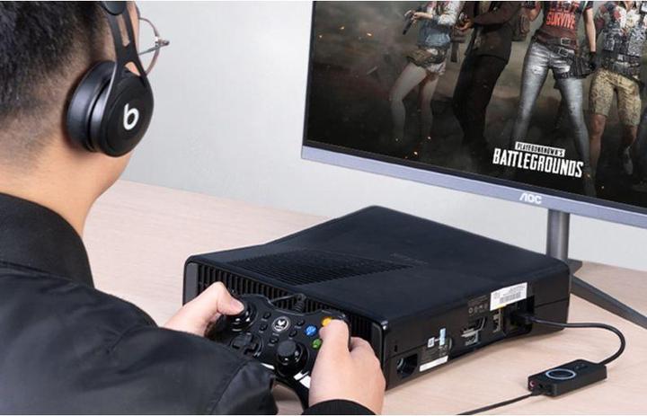 Actual product image Vention External USB 2.0 audio card CDRBF 1m (black) (USB)