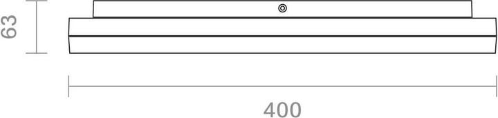 Image du produit Sigor Luminaire apparent Square 400mm argent Plafonnier 38W 3000K IP20 110° 4200lm (4200 lm)